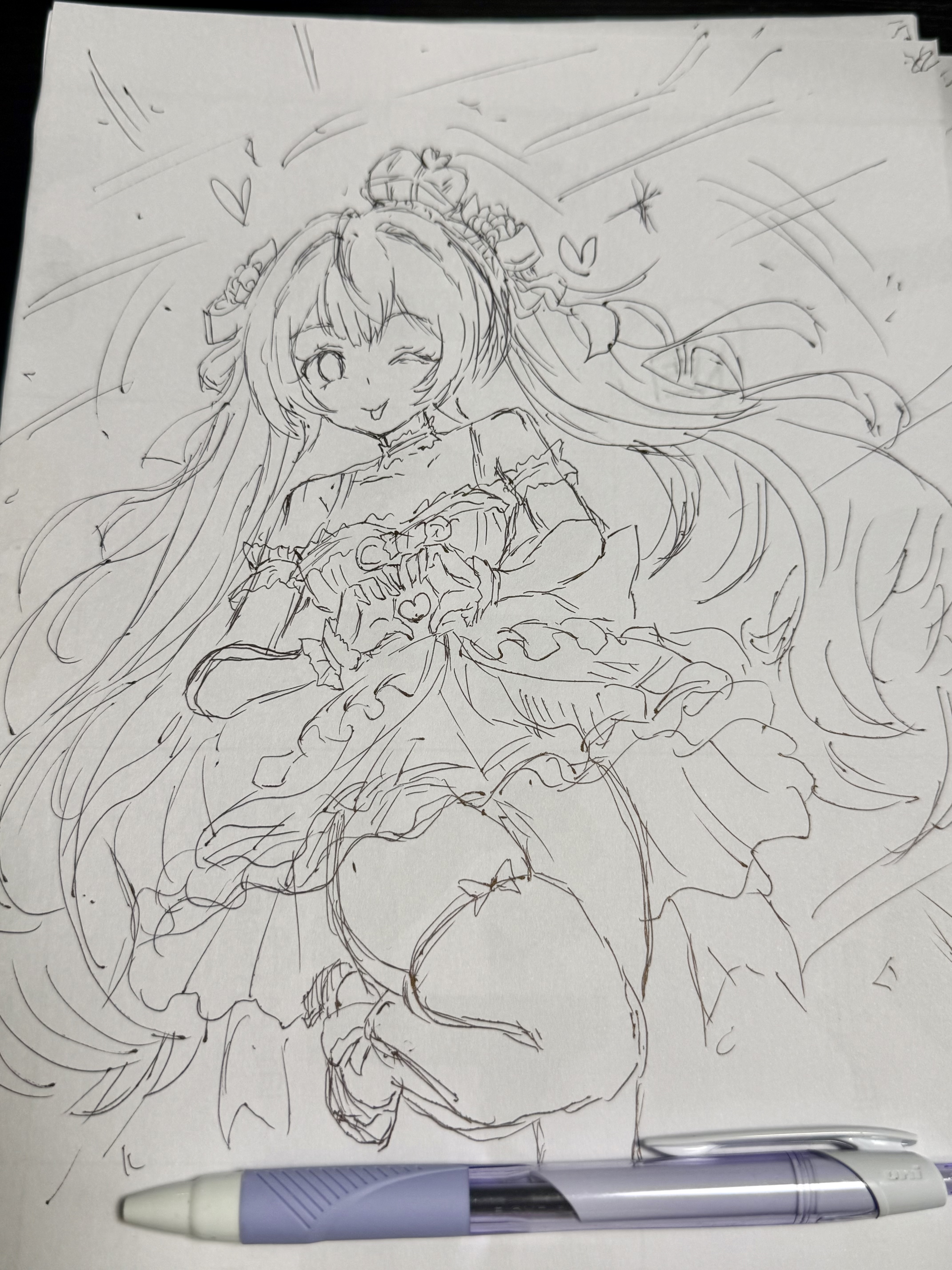 一発描き