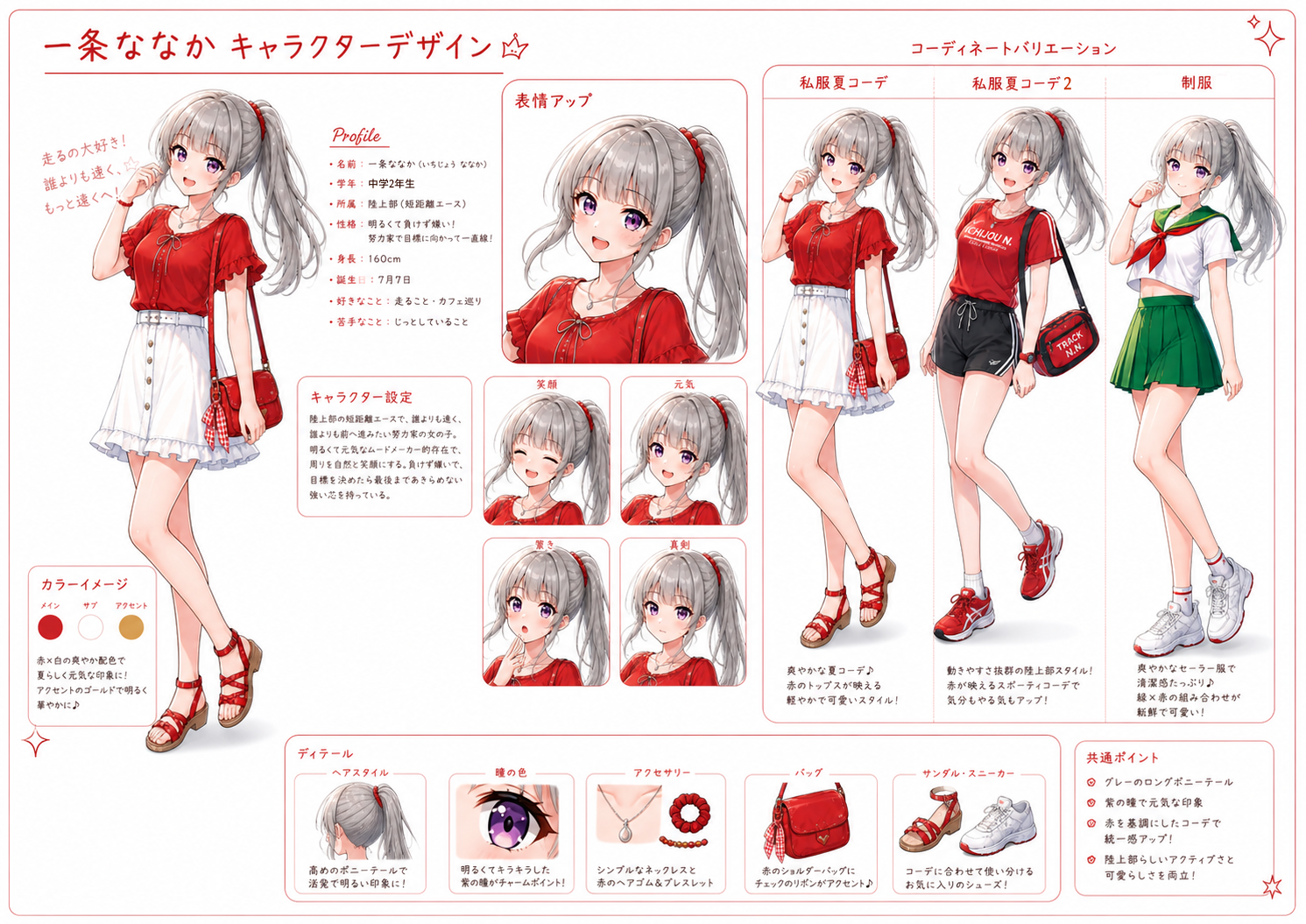 ななか 夏コーデ